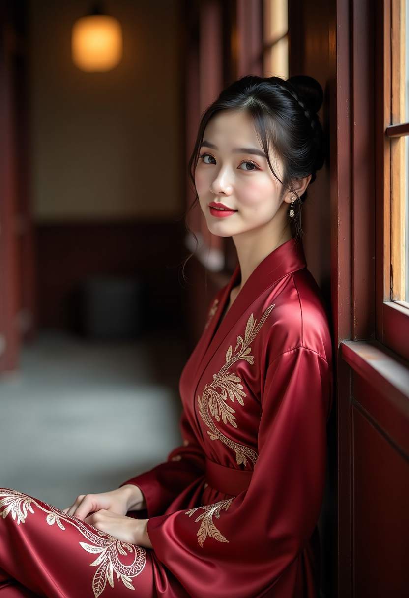 《屋檐下的星光》剧照:雨夜巷口母女撑伞相拥