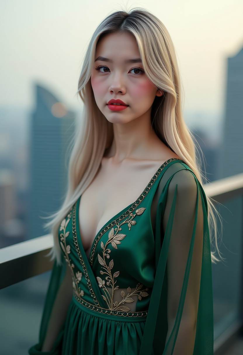 《孝顺媳妇》横版剧照:林晚宁给婆婆滴眼药水